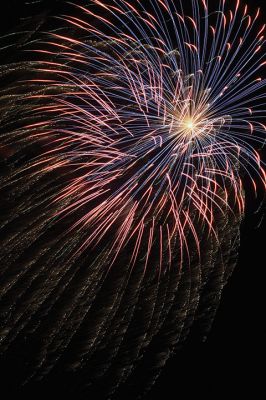 Back By Popular Demand 
And the rockets’ red glare, fireworks bursting in air over Sippican Harbor during the Marion fireworks, which resumed this year after a surge in fundraising efforts to bring the tradition back to Silvershell Beach. Photo by Jean Perry
