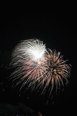 Back By Popular Demand 
And the rockets’ red glare, fireworks bursting in air over Sippican Harbor during the Marion fireworks, which resumed this year after a surge in fundraising efforts to bring the tradition back to Silvershell Beach. Photo by Jean Perry
