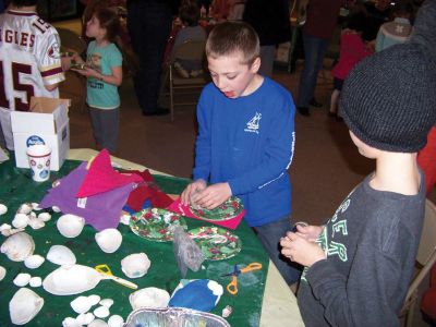 MNHM Crafts
Children and adults alike enjoyed making crafts with clay, paint and shells at the Marion Natural History Museum on Wednesday, December 8, 2010. Photos courtesy of Elizabeth Leidhold.
