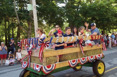 Marion Fourth of July Parade
If you made it to this year’s Marion Fourth of July parade, then you got to see the spectacular floats and parade displays all vying for that top prize, “Best in Parade.” Shown here is the float entry for Silveira Farms in Rochester. Photo by Colin Veitch
