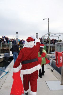 Marion Christmas Stroll
Sunday, December 11, was the annual Marion Christmas Stroll when Santa greets the crowd at Town Wharf before mounting his horse-drawn carriage for a ride through Marion village.
