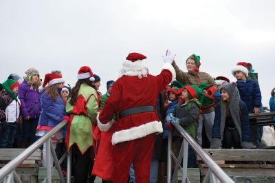 Marion Christmas Stroll
Sunday, December 11, was the annual Marion Christmas Stroll when Santa greets the crowd at Town Wharf before mounting his horse-drawn carriage for a ride through Marion village.
