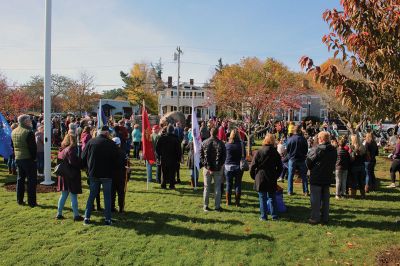 Marion Veteran's Day
James R. Holmes, the J.C. Wylie Chair of Maritime Strategy at the Naval War College in Newport, Rhode Island, spoke to Marion citizens gathered at Old Landing for Veterans Day observances on November 11. Also speaking were Select Board Chair Norm Hills, Town Administrator Jay McGrail, and the Reverend Eric E. Fialho, rector of St. Gabriel’s Episcopal Church. Supporting with their participation were Marion Cub Scouts and the Sippican Elementary School Band under the direction of Hannah Moore. 
