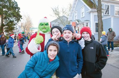 Marion Village Stroll 
The Marion Village Stroll on Sunday includes a visit from Santa who arrived by boat and then was transported by wagon to meet the children. Photo by Felix Perez
