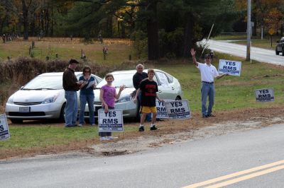 Special Election
RMS Boosters campaign for the expansion. Photo by Paul Lopes
