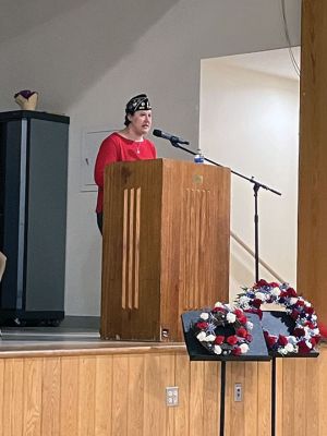 Mattapoisett’s Memorial Day
Mattapoisett’s Memorial Day Observances were highlighted by community-wide participation that included hosts Florence Eastman American Legion Post 280, the Police and Fire departments, Scouts performing color-guard duties, the Old Hammondtown Elementary School Band, Showstoppers, students Hadley Perron and Geneva Gerrior and others. Photos by Marilou Newell
