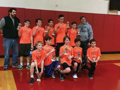 MattRec 2876
The Tri-Town Basketball League finished its season on Thursday, March 9. The March Madness Playoff night was held at Tabor Academy. Both teams that made it to Finals night were announced by name and had the pleasure of playing in front of a large crowd on the Main Court.
