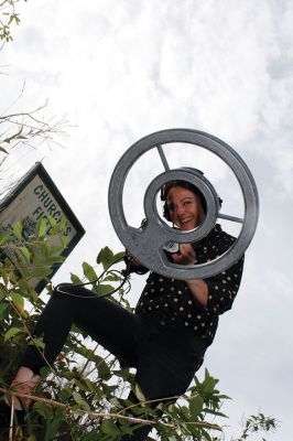 Metal Detector Mania 
It took a while, but News Editor Jean Perry reckoned with her impatience long enough to encounter a few lost and found objects both in Rochester and her backyard in Fairhaven, curious pets included. Metal detector courtesy of the Mattapoisett Library! Photos by Scott Anderson and Jean Perry
