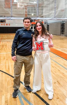 Mila Boucher
Mattapoisett resident Mila Boucher has successfully brought her Jiu Jitsu background to high school wrestling as an Old Colony Regional Vocational-Technical High School freshman competing in the school’s co-op wrestling program hosted by Middleborough High School. Photos by Cam and Mike Vallee
