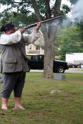 Heritage Days 2011
The Fairhaven Village Militia made their annual encampment along the Mattapoisett River on August 6, 2011, as a part of Heritage Days. The Militia demonstrated 18th century living, made beef stew, completed drills, and talked about the dentistry methods of that time period. For video of the Militia, including a cannon demonstration, visit www.Wanderer.com. Photos by Anne Kakley and Felix Perez.
