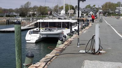 Catamaran
Dick Morgado shared a photo of this large catamaran that just arrived in Mattapoisett. The owners are from France, sailing around the world and stopped here because it was too windy to go through the canal.
