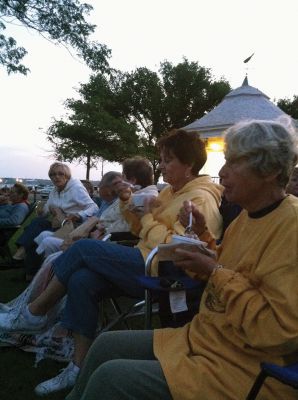 Lions Movie Night
The Mattapoisett Lions Club hosted the first in a series of outdoor movie nights at Shipyard Park. A good-sized crowd comprised of people of all ages, the young and the young at heart, gathered in a variety of seating arrangements to enjoy an open-air viewing of Back to the Future. Photos by Marilou Newell
