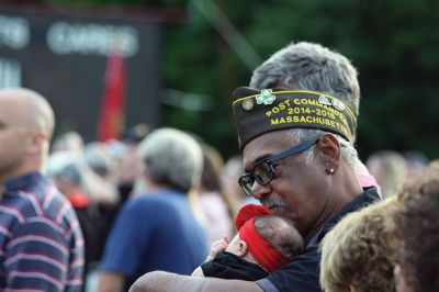 A Moving Experience 
Thousands arrived on Thursday to welcome the Moving Wall, a half-scale replica of the Washington, D.C. Vietnam War Memorial Wall. The Moving Wall visited Wareham from August 17-21. Photos by Jean Perry
