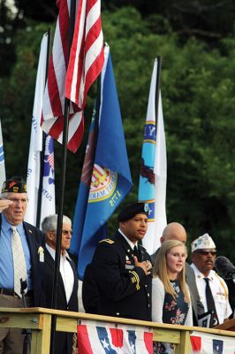 A Moving Experience 
Thousands arrived on Thursday to welcome the Moving Wall, a half-scale replica of the Washington, D.C. Vietnam War Memorial Wall. The Moving Wall visited Wareham from August 17-21. Photos by Jean Perry
