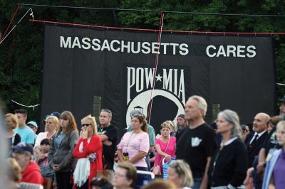 A Moving Experience 
Thousands arrived on Thursday to welcome the Moving Wall, a half-scale replica of the Washington, D.C. Vietnam War Memorial Wall. The Moving Wall visited Wareham from August 17-21. Photos by Jean Perry
