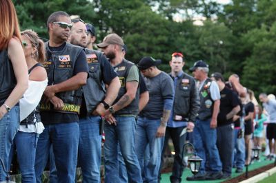 A Moving Experience 
Thousands arrived on Thursday to welcome the Moving Wall, a half-scale replica of the Washington, D.C. Vietnam War Memorial Wall. The Moving Wall visited Wareham from August 17-21. Photos by Jean Perry
