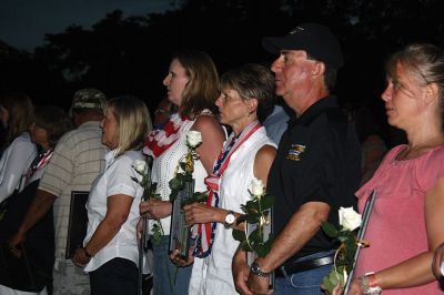 A Moving Experience 
Thousands arrived on Thursday to welcome the Moving Wall, a half-scale replica of the Washington, D.C. Vietnam War Memorial Wall. The Moving Wall visited Wareham from August 17-21. Photos by Jean Perry
