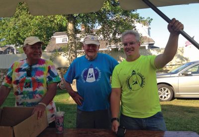 Mattapoisett Road Race
Pictured here is Bob Gardner, the founding father of the Mattapoisett Road Race, with Race Director Bill Tilden and Dan White, a road race committee volunteer. Photo courtesy Jeanne Downey
