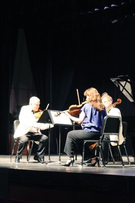 Buzzards Bay Musicfest
This week was the Buzzards Bay Musicfest in Marion, held at the Fireman Center for the Performing Arts at Tabor Academy. The free event brings together musicians from all across the globe for the five-day concert series. During Friday night’s chamber music performance, harp principal Rita Costanzi, the former Principal Harp of the Vancouver Symphony and CBC Radio Orchestra, received a standing ovation for her extraordinary performance. Photo by Jean Perry
