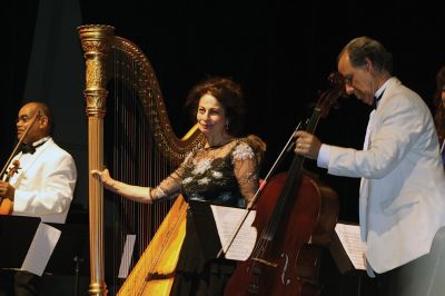 Buzzards Bay Musicfest
This week was the Buzzards Bay Musicfest in Marion, held at the Fireman Center for the Performing Arts at Tabor Academy. The free event brings together musicians from all across the globe for the five-day concert series. During Friday night’s chamber music performance, harp principal Rita Costanzi, the former Principal Harp of the Vancouver Symphony and CBC Radio Orchestra, received a standing ovation for her extraordinary performance. Photo by Jean Perry
