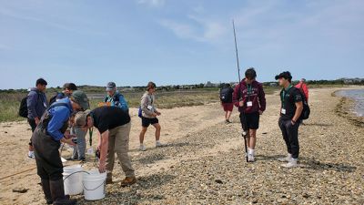 Nantucket Shellfish Hatchery
Old Rochester Regional Marine Biology students got hands-on, field experience working with scientists at Nantucket’s Shellfish Hatchery and the UMass Boston Field Station during Monday’s field trip with the Mattapoisett Land Trust. Photos by Mick Colageo and Tom Friedman
