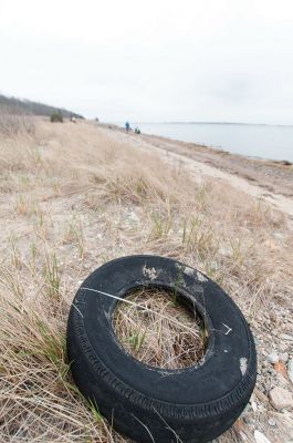 Friends of Nasketucket Bay State Reservation 
Friends of Nasketucket Bay State Reservation and the Mattapoisett Land Trust got together on Saturday to help clean up the Nasketucket Bay Sate Reservation. Photos by Felix Perez
