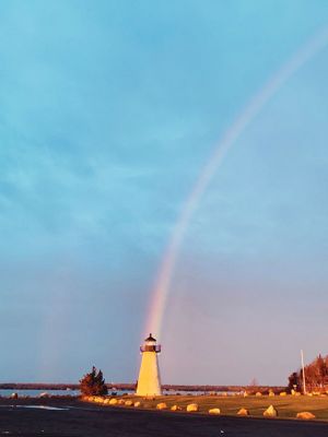 Ned’s Point Rainbow
Steve Chicco took these photos of the sunrise at Ned’s Point on December 27.
