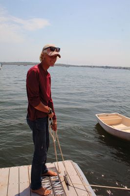 Cooper Newton 
Cooper Newton received an emotional welcome home from his parents Peter and Marley Newton, his girlfriend Autumn Horsey and a host of extended family and friends. The Mattapoisett native sailed his 27-foot boat Why Worry on a solo journey that took him as far as Turks and Caicos south of the Bahamas. His adventures included a surprise passenger in a raccoon that found his boat during a coastal storm. Photos by Mick Colageo and Cooper Newton
