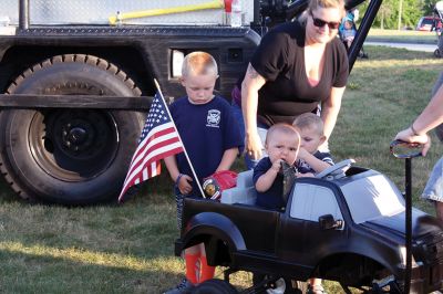 Police Patrol 
Tuesday, August 1, was National Night Out at ORR and across the country, with local Tri-Town and regional police departments hosting the event aimed at raising awareness of community police efforts. Photos by Jean Perry
