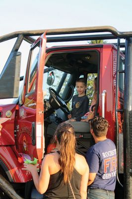 Police Patrol 
Tuesday, August 1, was National Night Out at ORR and across the country, with local Tri-Town and regional police departments hosting the event aimed at raising awareness of community police efforts. Photos by Jean Perry
