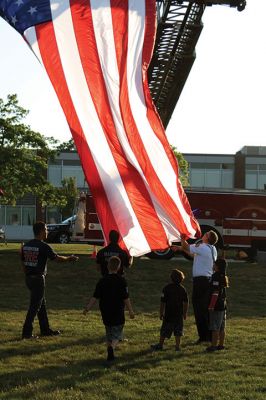 Police Patrol 
Tuesday, August 1, was National Night Out at ORR and across the country, with local Tri-Town and regional police departments hosting the event aimed at raising awareness of community police efforts. Photos by Jean Perry
