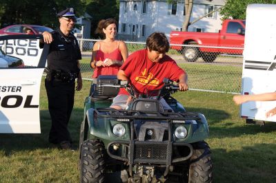 Police Patrol 
Tuesday, August 1, was National Night Out at ORR and across the country, with local Tri-Town and regional police departments hosting the event aimed at raising awareness of community police efforts. Photos by Jean Perry
