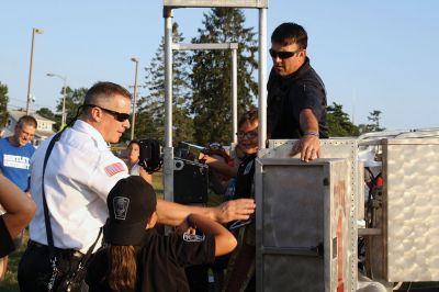 Police Patrol 
Tuesday, August 1, was National Night Out at ORR and across the country, with local Tri-Town and regional police departments hosting the event aimed at raising awareness of community police efforts. Photos by Jean Perry
