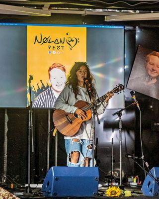 Nolan Fest
The first-ever Nolan Fest was held on July 11 at Silvershell Beach in Marion to honor the late Nolan Gibbons, who tragically passed away on August 18, 2020. The festival featured live music and words presented by area and national contributors, along with video tributes and a fire show. Nolan's parents, Warren and Sheila Gibbons, of Marion, hosted the event that included Acapop! Kids members Eliza Pryor and Preston Howell. Photos by Ryan Feeney
