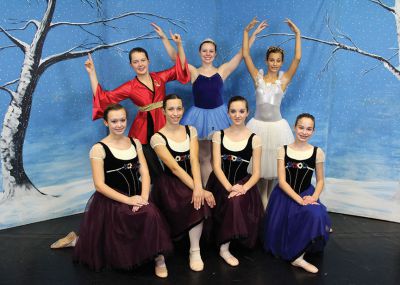 A New England Nutcracker
These Tri-Town residents will be performing in the New Bedford Ballet’s production “A New England Nutcracker” starting on Saturday, December 8 through December 16. Front Row, from left to right: Tori Castanha, Bailey Sweet, and Camryn McNamara, from Marion, Lily Eilertsen, from Mattapoisett.  Back from, from left to right: Annie Tucker  and Kathryn Sebastiao from Mattapoisett, Ari Sweet (Snowflake) from Marion.  Photo courtesy of New Bedford Ballet.
