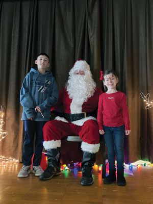 Winter Wonderland 
Old Colony’s national Honor Society members hosted a holiday event, titled Winter Wonderland on December 15. Children of all ages met and were photographed with Santa and Elsa, while others pinned the nose on Rudolph, made ornaments and enjoyed yummy treats. Elsa was played by Bea Ashley. Photos by Marilou Newell
