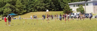 Old Hammondtown School Field Day
Physical Education teacher Chad Cabeceiras coordinated a range of activities to keep each grade level moving, playing together, and having fun at the Old Hammondtown School Field Day. In addition to traditional tug-of-war and running and throwing games, was a returning fan-favorite: Kevin Sousa of Abilities Rec, Inc. 
