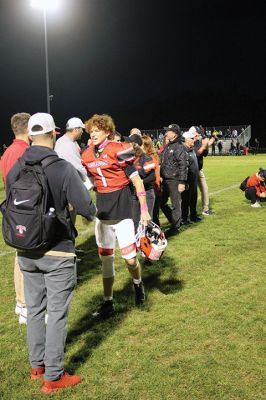 The rain held off on Friday night at Old Rochester Regional High School long enough for the Bulldogs to stun visiting Somerset Berkley in ORR’s Homecoming Game. Photos by Mick Colageo
