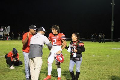 The rain held off on Friday night at Old Rochester Regional High School long enough for the Bulldogs to stun visiting Somerset Berkley in ORR’s Homecoming Game. Photos by Mick Colageo
