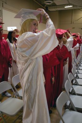 ORR Graduation
There was much pomp and circumstance when the Class of 2010 graduated from Old Rochester Regional High School on June 5, 2010. Despite the rain, the students smiled as they greeted their future of possibilities. Speakers included National Honor Society president Kelsey Jean Frink and Valedictorian Jean Smith. Photo by Felix Perez. 
