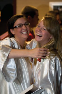 ORR Graduation
There was much pomp and circumstance when the Class of 2010 graduated from Old Rochester Regional High School on June 5, 2010. Despite the rain, the students smiled as they greeted their future of possibilities. Speakers included National Honor Society president Kelsey Jean Frink and Valedictorian Jean Smith. Photo by Felix Perez. 
