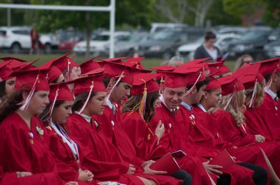 ORR Class of 2017
On Saturday, June 3, seniors at Old Rochester Regional High School received their diplomas and tossed their caps to the sky with joy as the rain held off long enough for the commencement ceremony. Photos by Felix Perez
