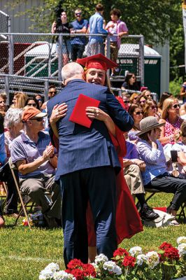 ORR Class of 2021
Saturday’s commencement exercises at Old Rochester Regional High School saw 188 members of the Class of 2021 graduate, and they and their families heard speeches from Valedictorian Katelyn Luong and Class President Bess Pierre, along with words from keynote members of the district and school administration. Cary Humphrey, who is leaving the ORR School Committee after a decade of service including his role as chairperson, handed out diplomas. Photos by Ryan Feeney
