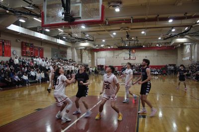 ORR Basketball
The Old Rochester Regional boys’ basketball put on a dominant show in its only home game of the MIAA Division 3 state tournament, defeating Norton before winning against Greater Lawrence Tech to secure a spot in the semifinals. Photos by Mick Colageo.
