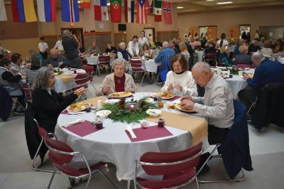 30th Annual Tri-Town Thanksgiving Banquet for Seniors
Over 170 seniors from the Tri-Towns enjoyed a full turkey dinner served by over 60 Grade 7-8 student volunteers at the 30th Annual Tri-Town Thanksgiving Banquet for Seniors held on Nov. 19 at the Old Rochester Regional Junior High School. Over 50 door prizes included holiday gift sets, small home items, gift cards and over 60 meals were sent as to-go meals to Tri-Town and Wareham Council on Aging locations for seniors unable to attend the banquet in person. The event was made possible by donations from the 
