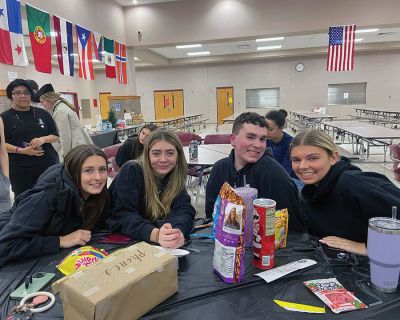 Trivia Night 
From left, Old Rochester Regional High School seniors Kamryn Rodrigues, Elizabeth Harrington, Cole Goldie and Sara Costa were among approximately 75 students who attended ORR’s National Honor Society's Trivia Night on December 7. Photos courtesy ORR District
