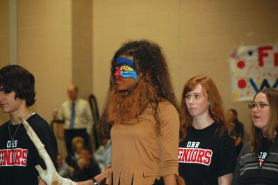 The Lion Kings
Jalen Pires played the part of Muffasa from The Lion King during the ORR Senior Class Homecoming skit on Friday, November 5. Photo courtesy of Debra Cordeiro
