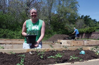 EmpowORR
Saturday, May 20, marked the official establishment of the “EmpowORR” Community Garden behind Old Rochester Regional Junior High School. The students and staff of the Transition Program at ORR High School established the garden to provide an opportunity for students with unique abilities to gain horticultural experience, including the sale of the produce at local farmers’ markets, while fostering community service opportunities. Photos by Jean Perry
