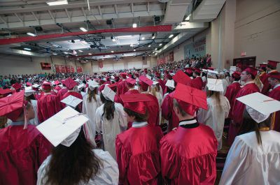 ORR Class of 2013
Old Rochester Regional High School seniors graduated on Saturday, June 8, in a commencement ceremony that took place in the gymnasium as storms threatened. For full coverage of the event, in addition to Senior Awards, see our ORR Update on page 38. Photos by Felix Perez
