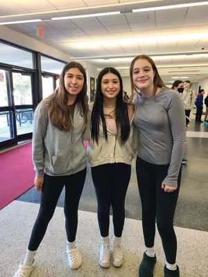 Old Rochester Regional Junior High School
Six Old Rochester Regional Junior High School students participated in the Southeastern Massachusetts Music Educators Association Junior District Festival (SEMMEA) held March 9-10. From left, Rebecca Schaefer, Brianna Cabral and Mara Donnelly enjoyed their experience at the festival, as did Isabella Perez-Dormitzer, left, and Erin Root. Sophie Zhou plays in the horn section. Photos courtesy ORR District
